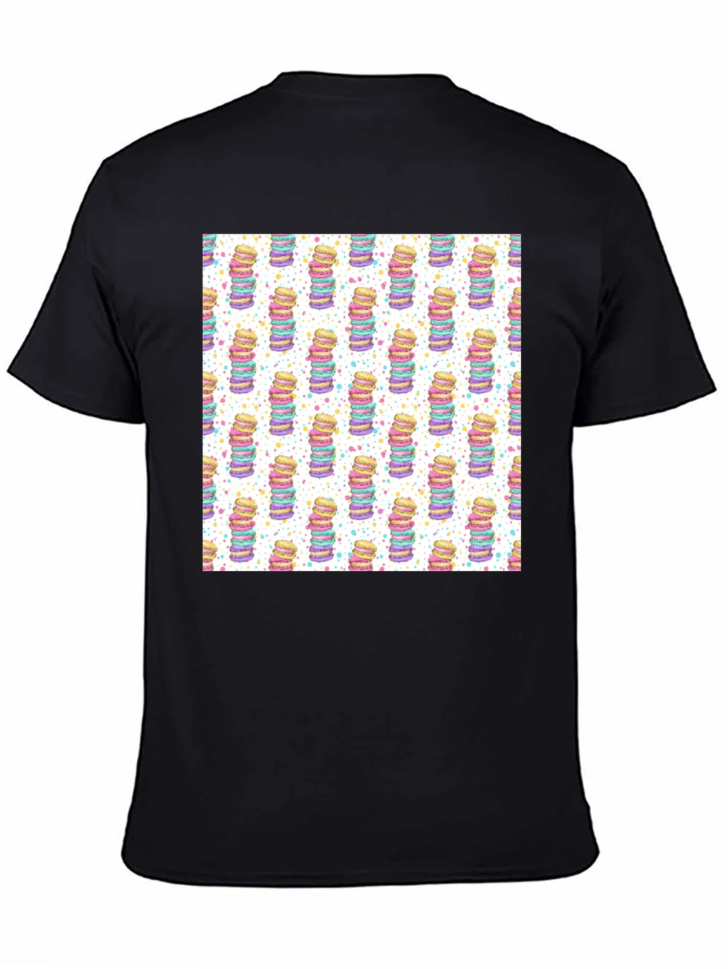 Macaron Stack Pattern T-Shirt - Sweet Treat Design product image 4