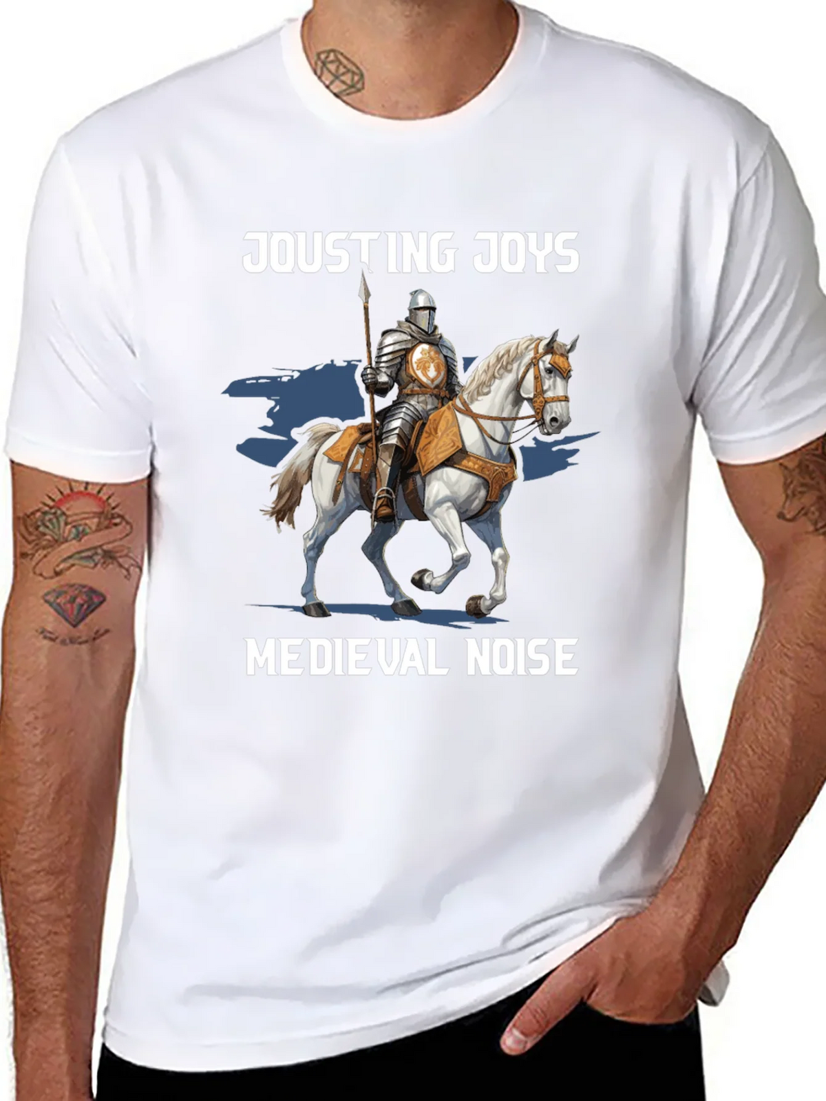 Jousting Joys Medieval Noise T-Shirt product image 7