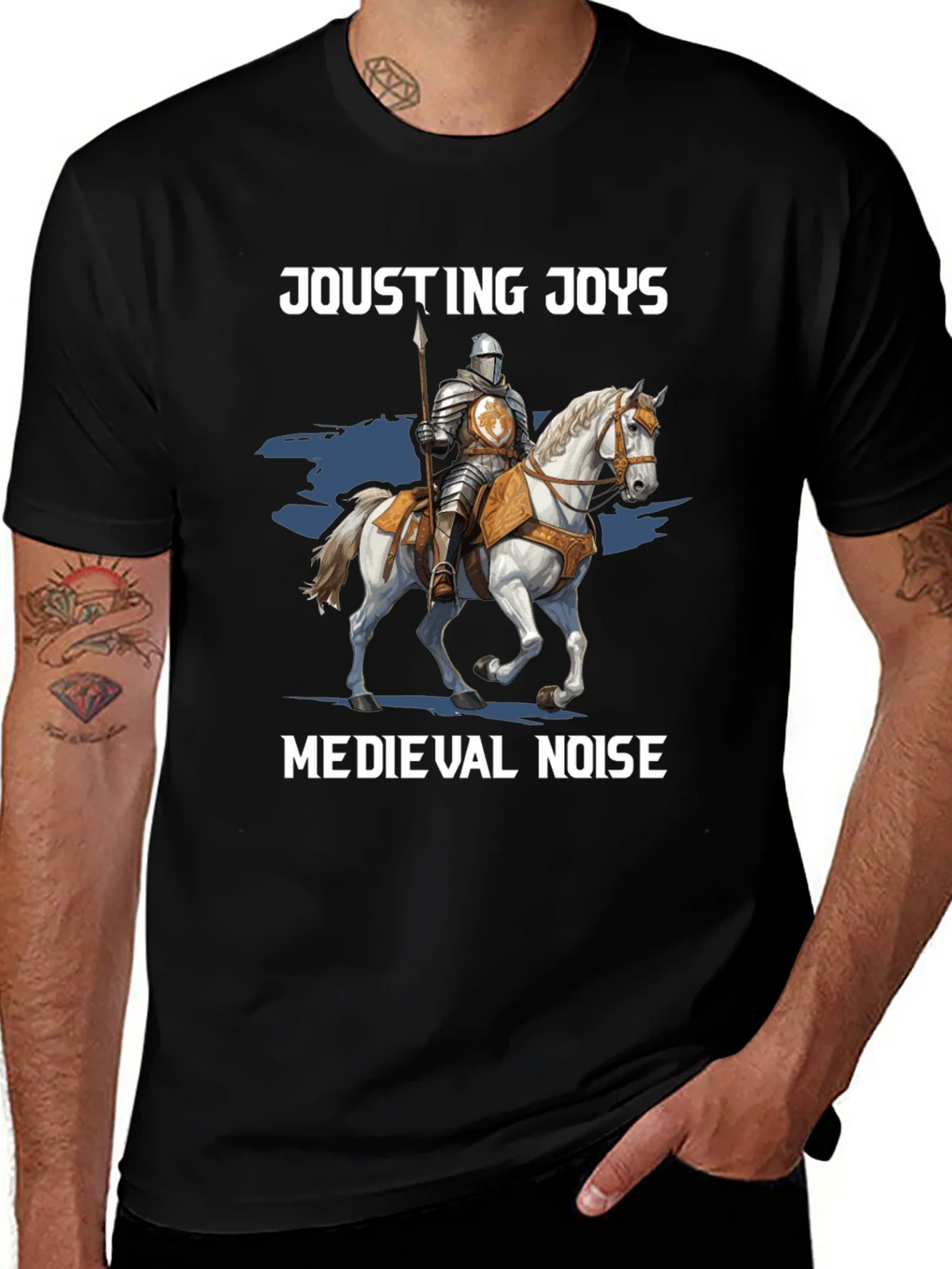 Jousting Joys Medieval Noise T-Shirt product image 1