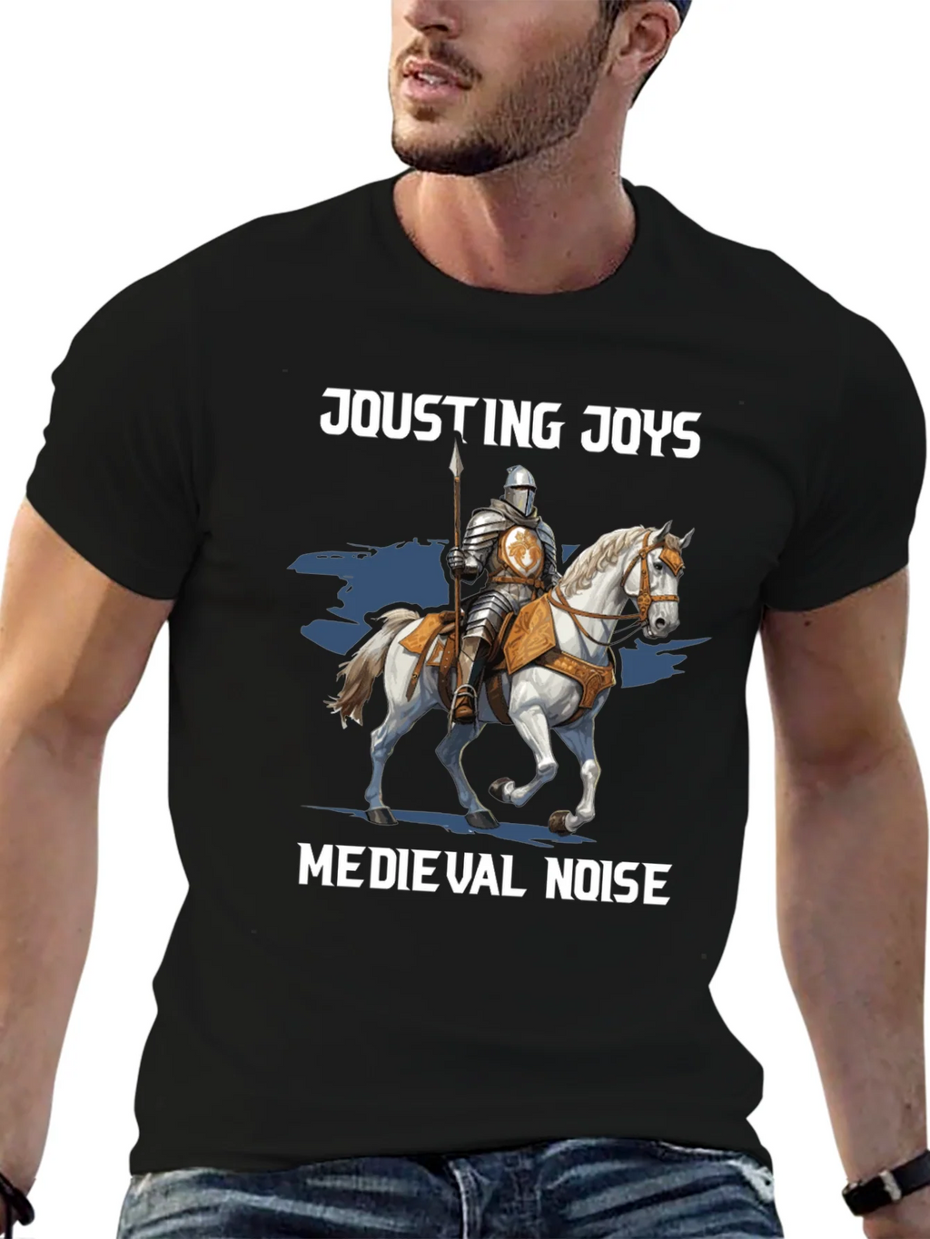 Jousting Joys Medieval Noise T-Shirt product image 6