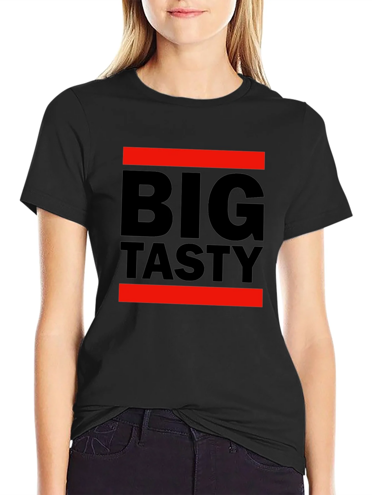 Big Tasty Graphic Tee - Black Cotton T-Shirt product image 2