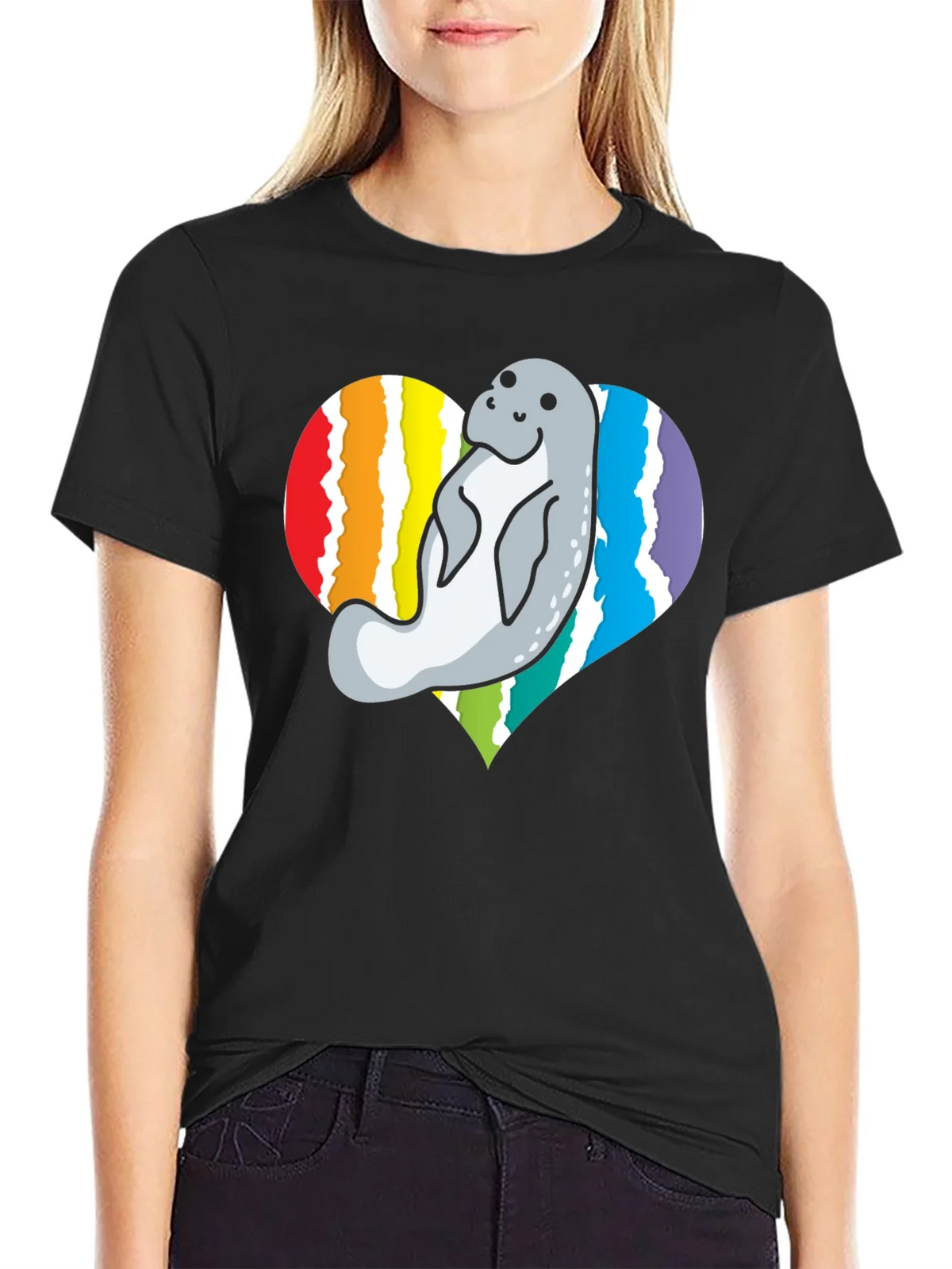 Manatee Heart Pride T-Shirt product image 2
