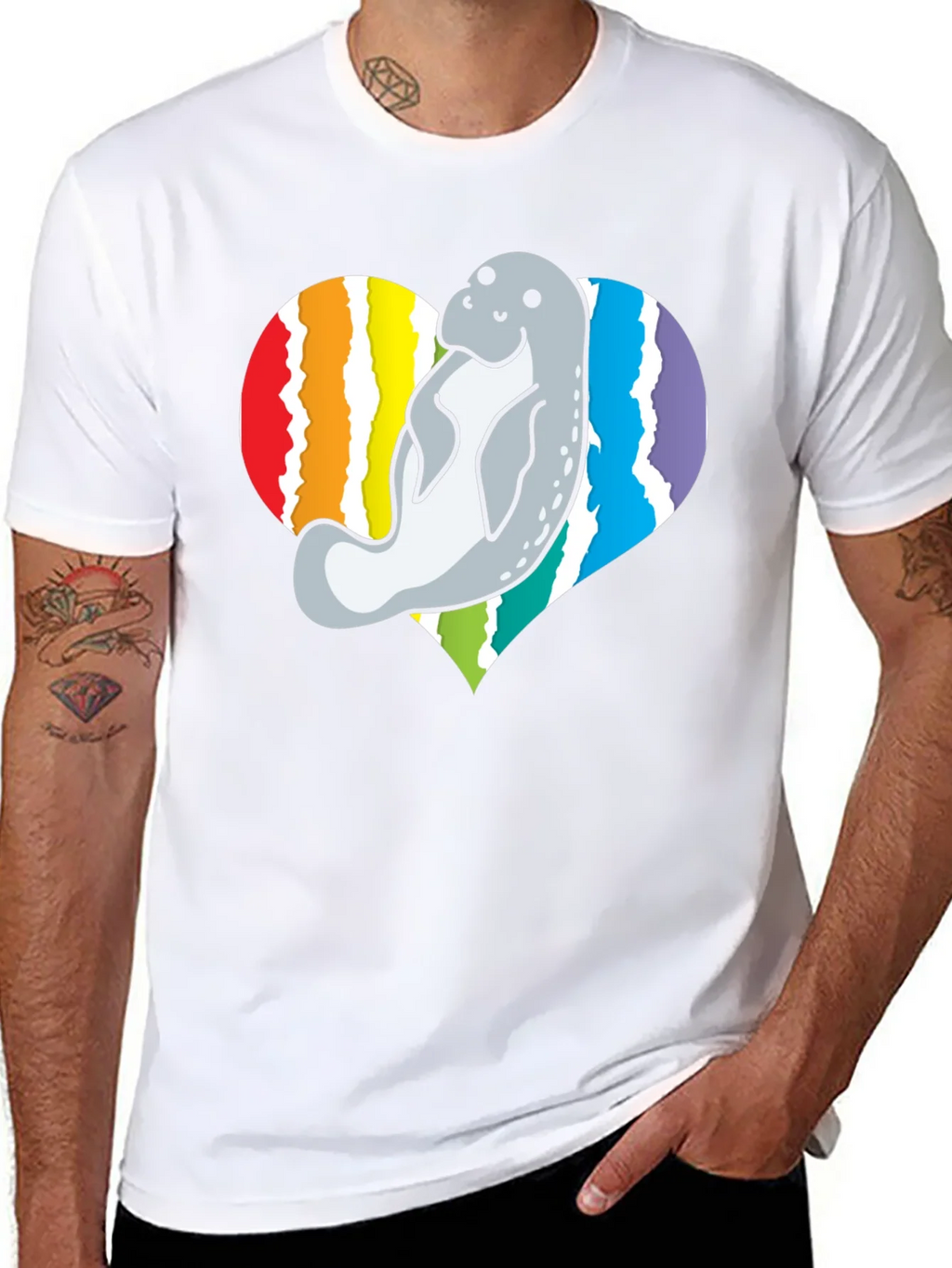 Manatee Heart Pride T-Shirt product image 7