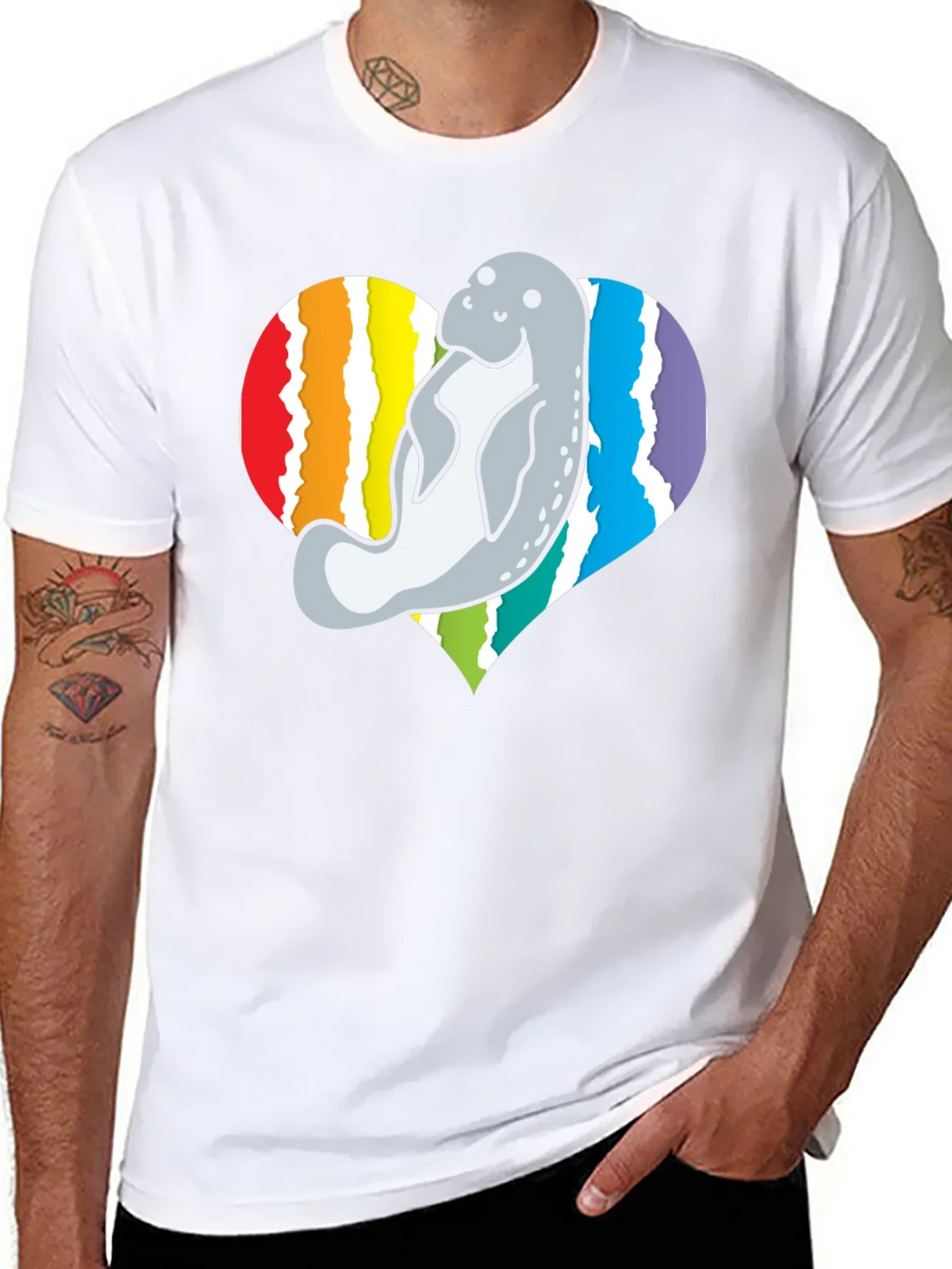 Manatee Heart Pride T-Shirt product image 7