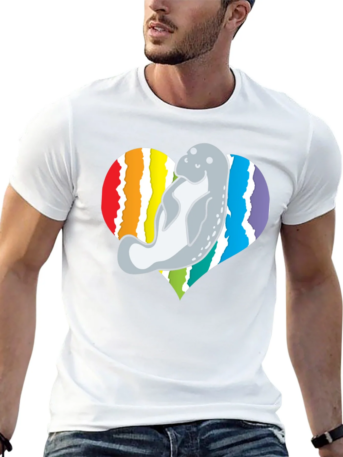 Manatee Heart Pride T-Shirt product image 12