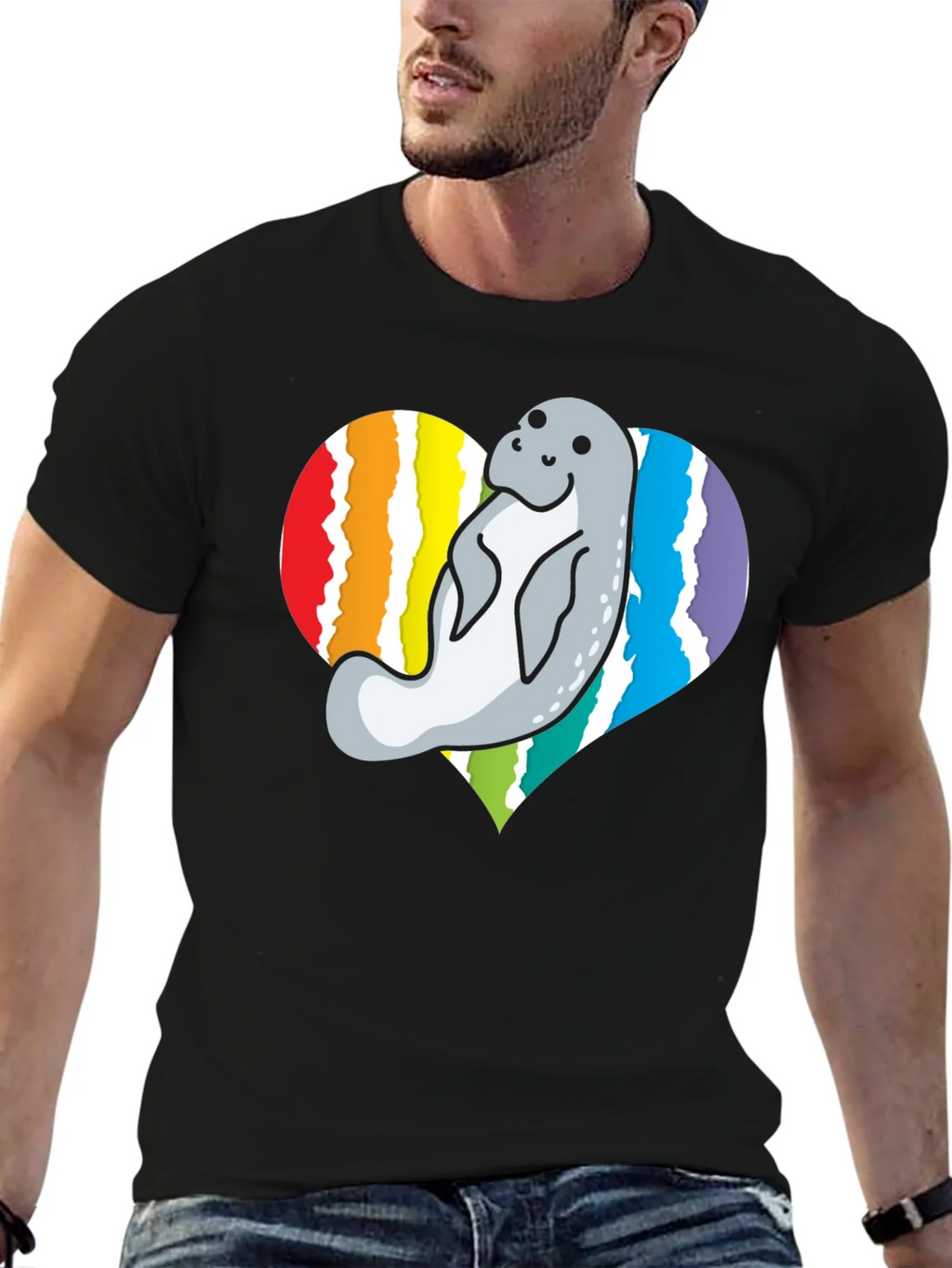 Manatee Heart Pride T-Shirt product image 6