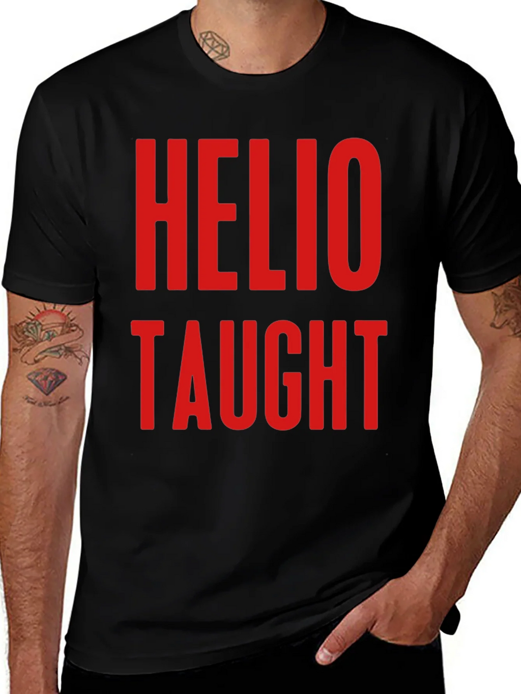 Helio Taught Graphic T-Shirt - Black product image 1