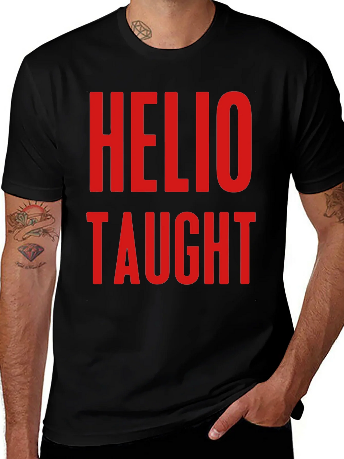 Helio Taught Graphic T-Shirt - Black product image 1