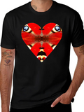 Butterfly Heart Graphic Black Tee product image 1