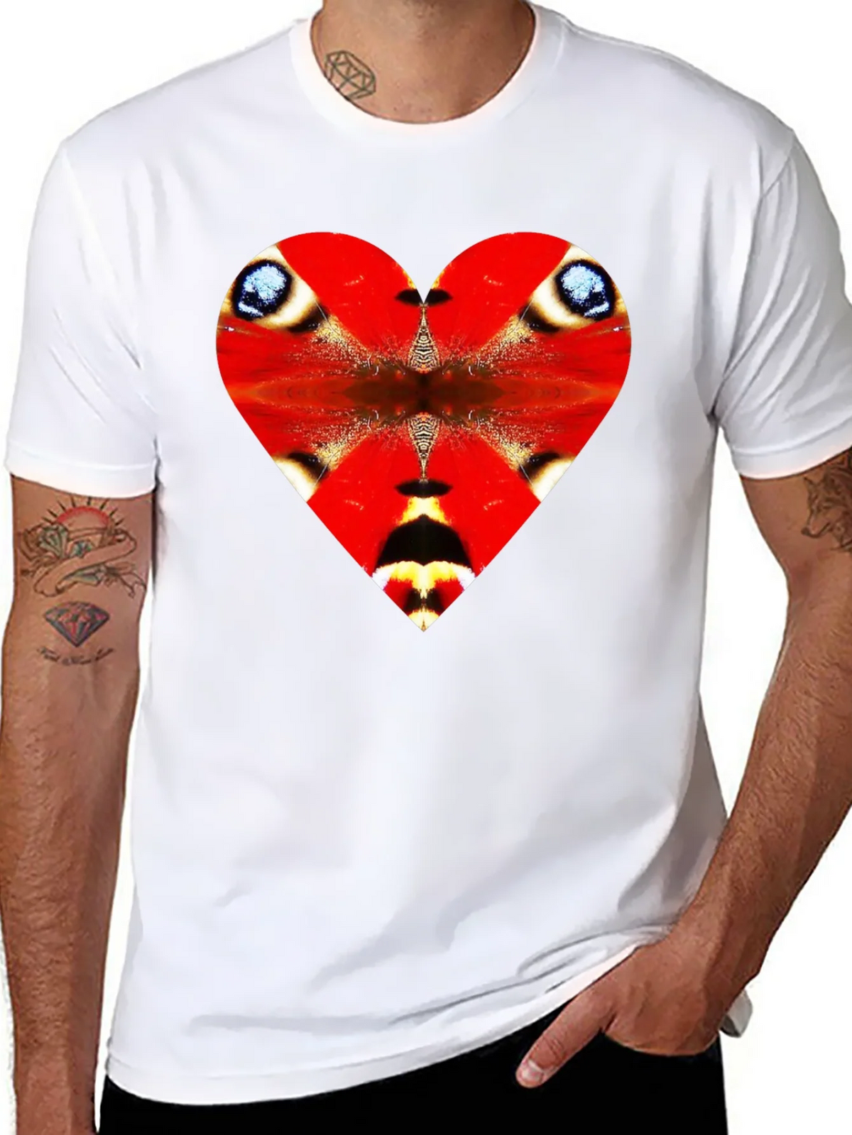 Butterfly Heart Graphic Black Tee product image 4