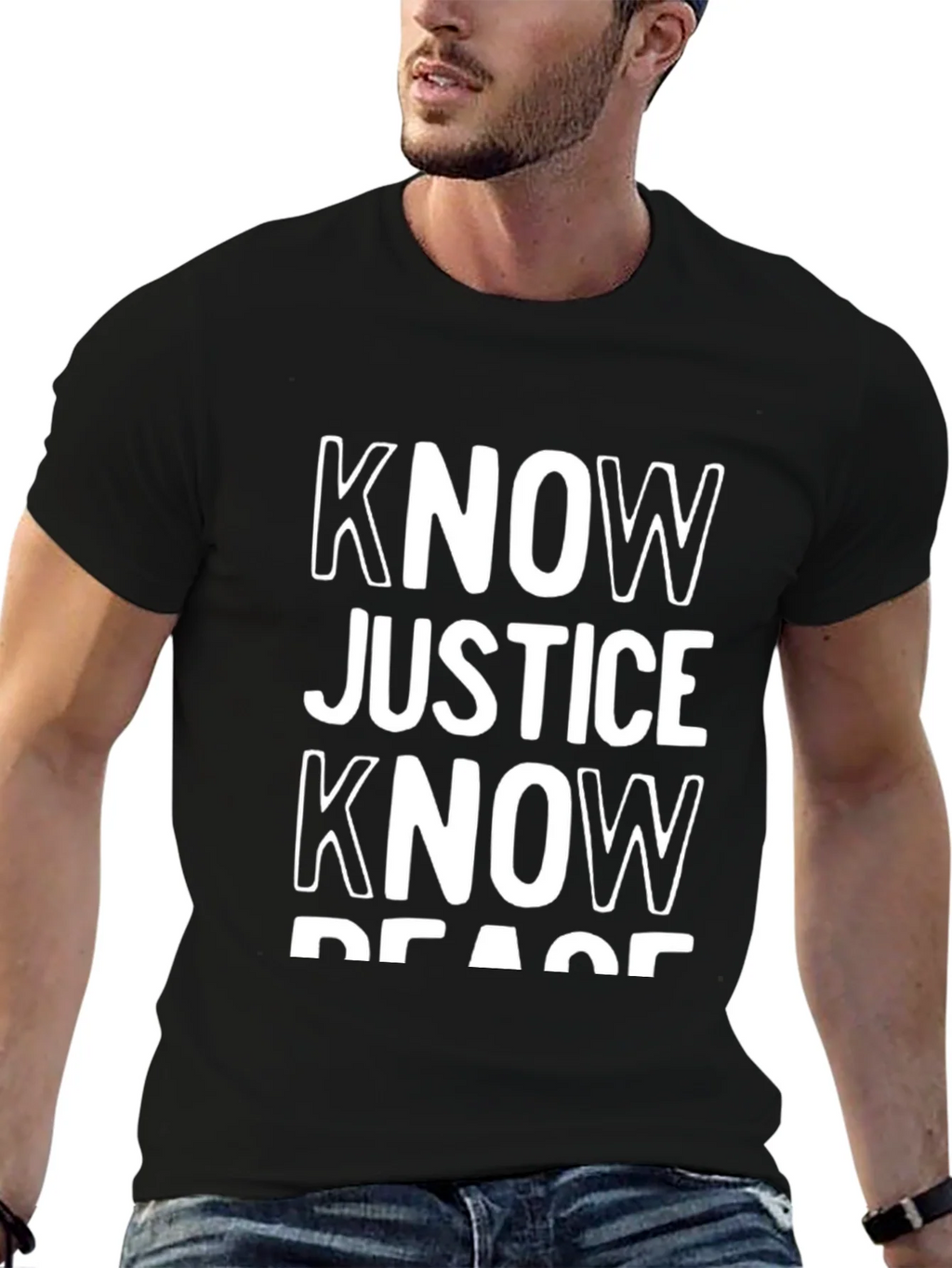 Know Justice Peace Graphic Tee product image 6