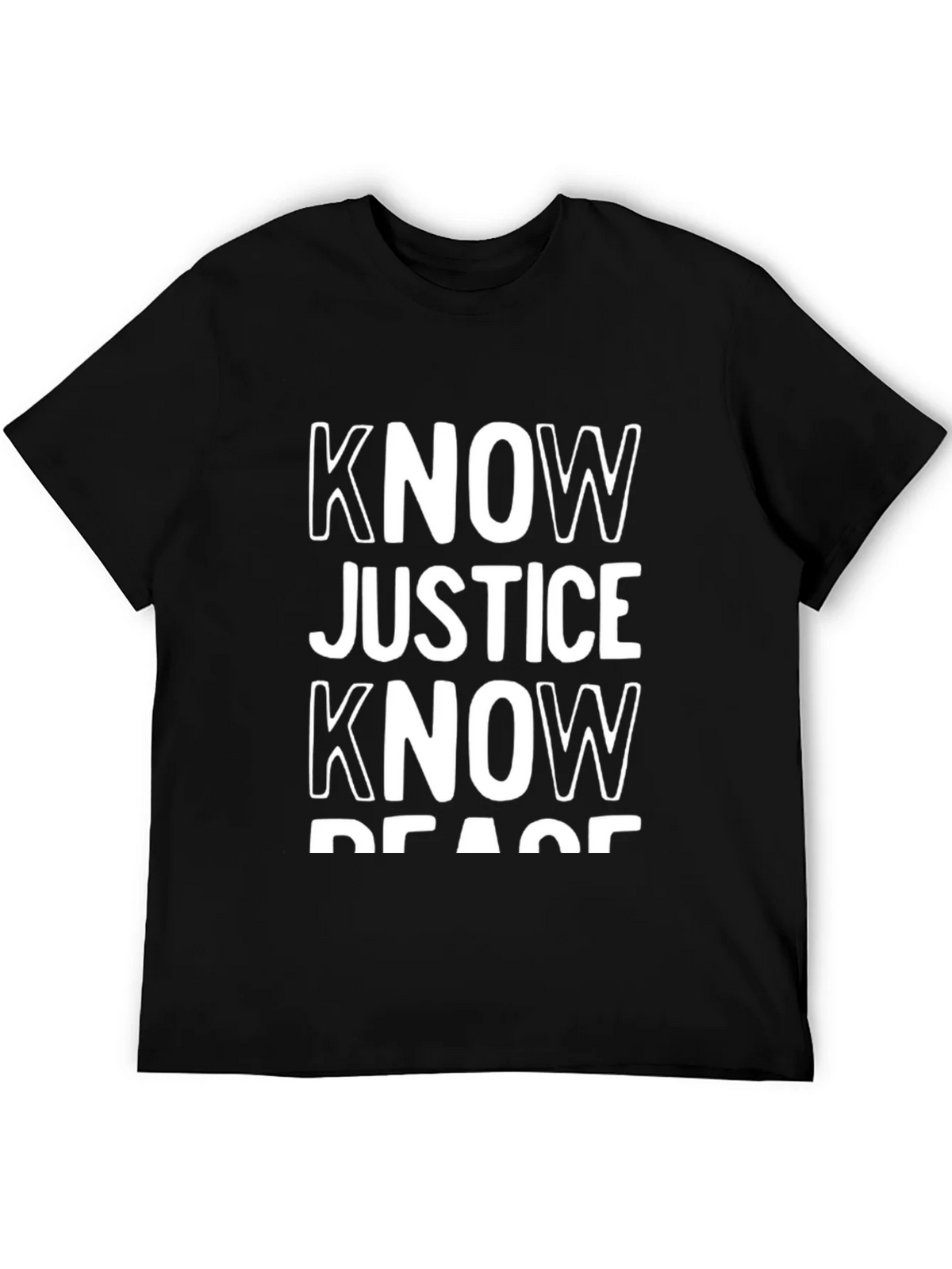 Know Justice Peace Graphic Tee product image 5