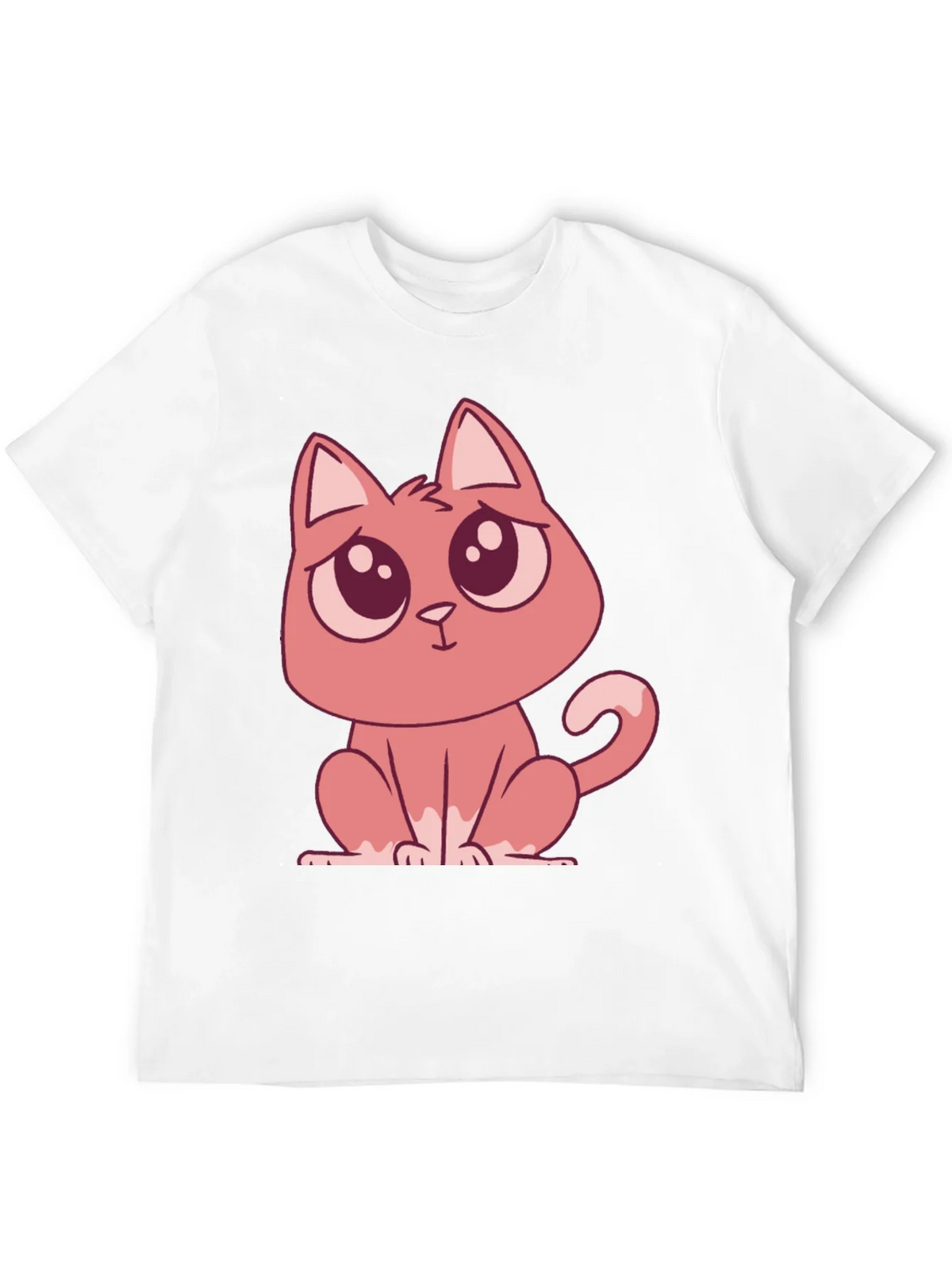 Cute Cartoon Cat Graphic Tee - Black T-Shirt product image 11