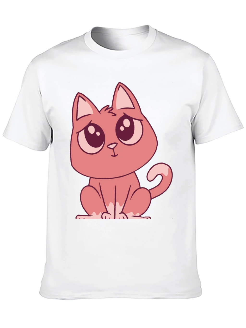 Cute Cartoon Cat Graphic Tee - Black T-Shirt product image 9