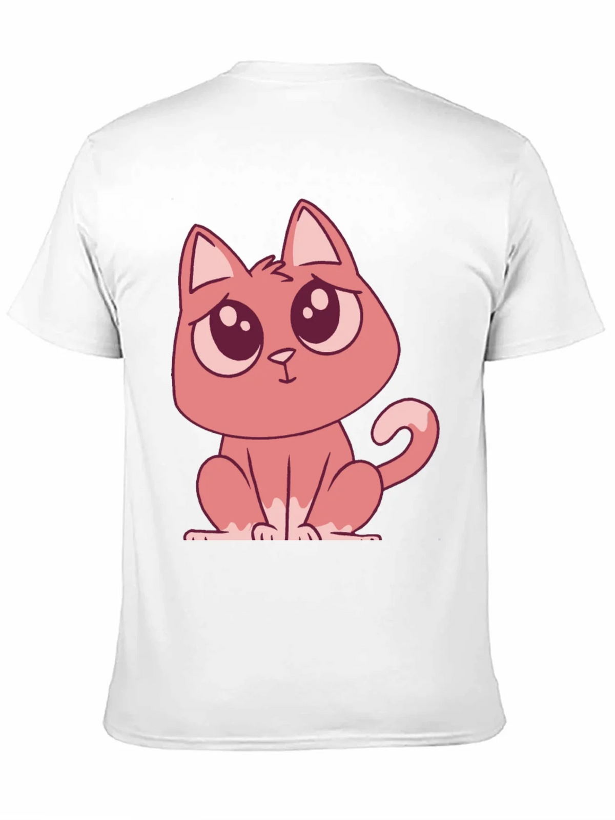Cute Cartoon Cat Graphic Tee - Black T-Shirt product image 10