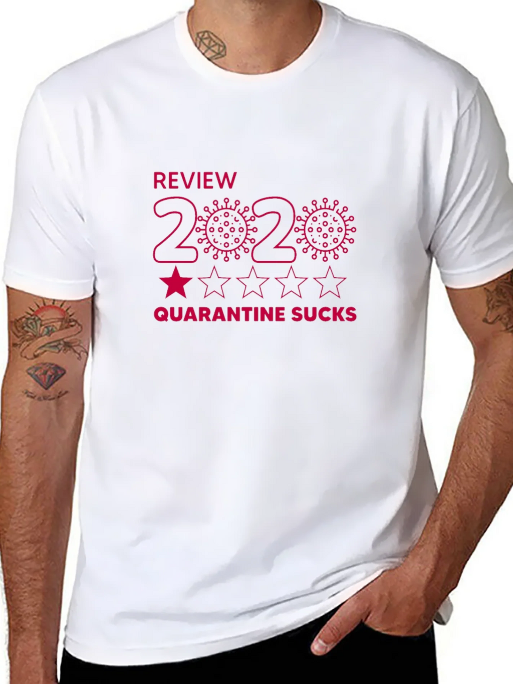 2020 Review Quarantine Sucks Graphic T-Shirt product image 7