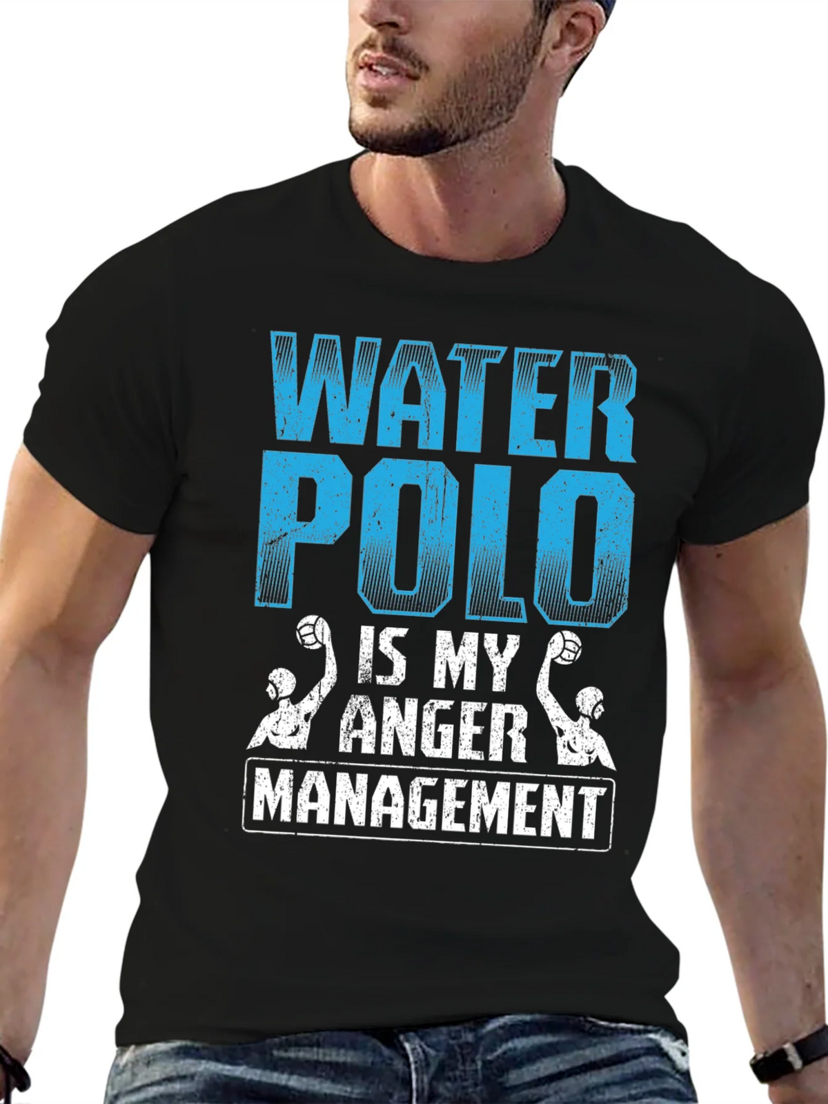 Water Polo Anger Management T-Shirt product image 6
