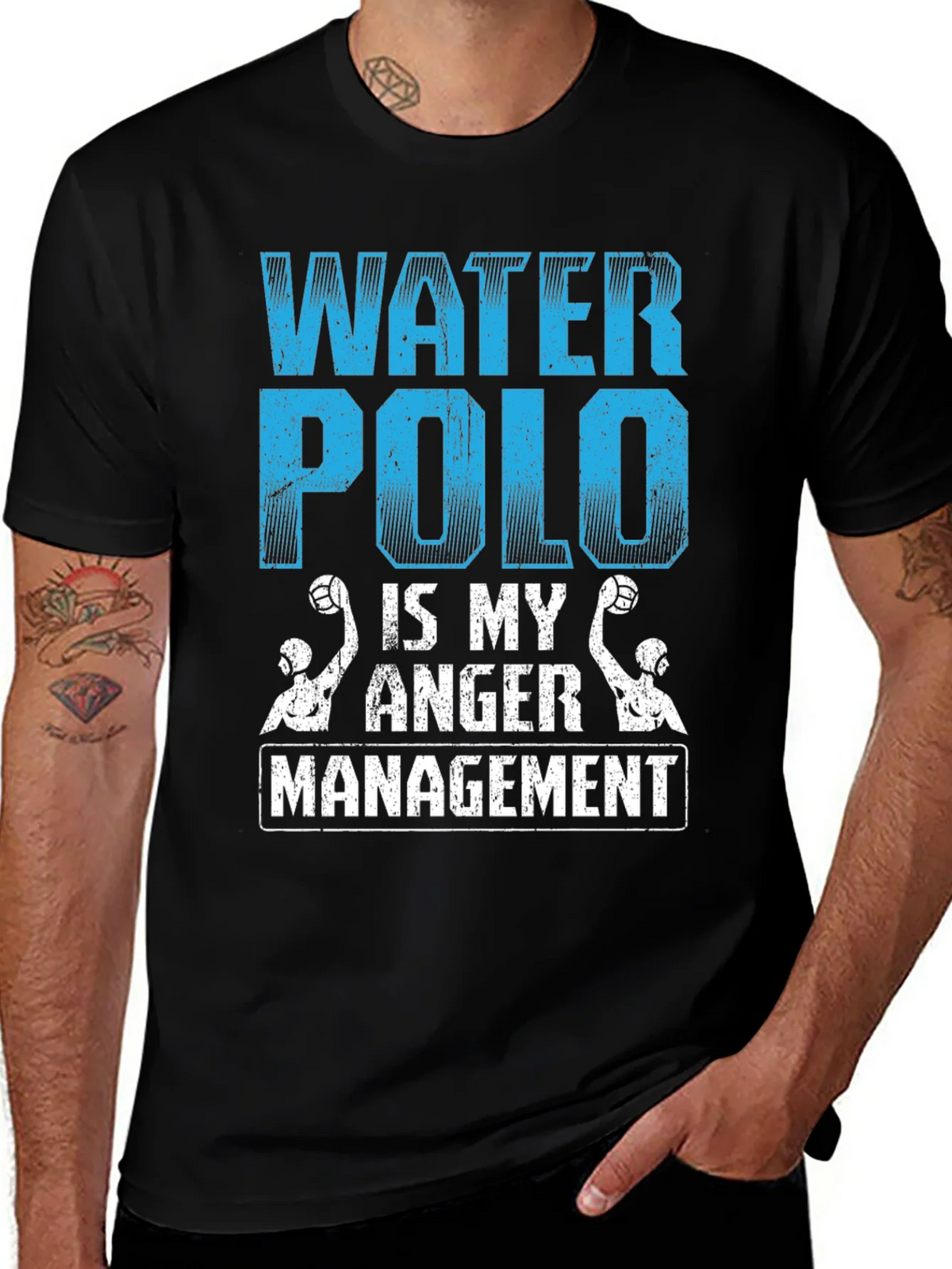Water Polo Anger Management T-Shirt product image 1