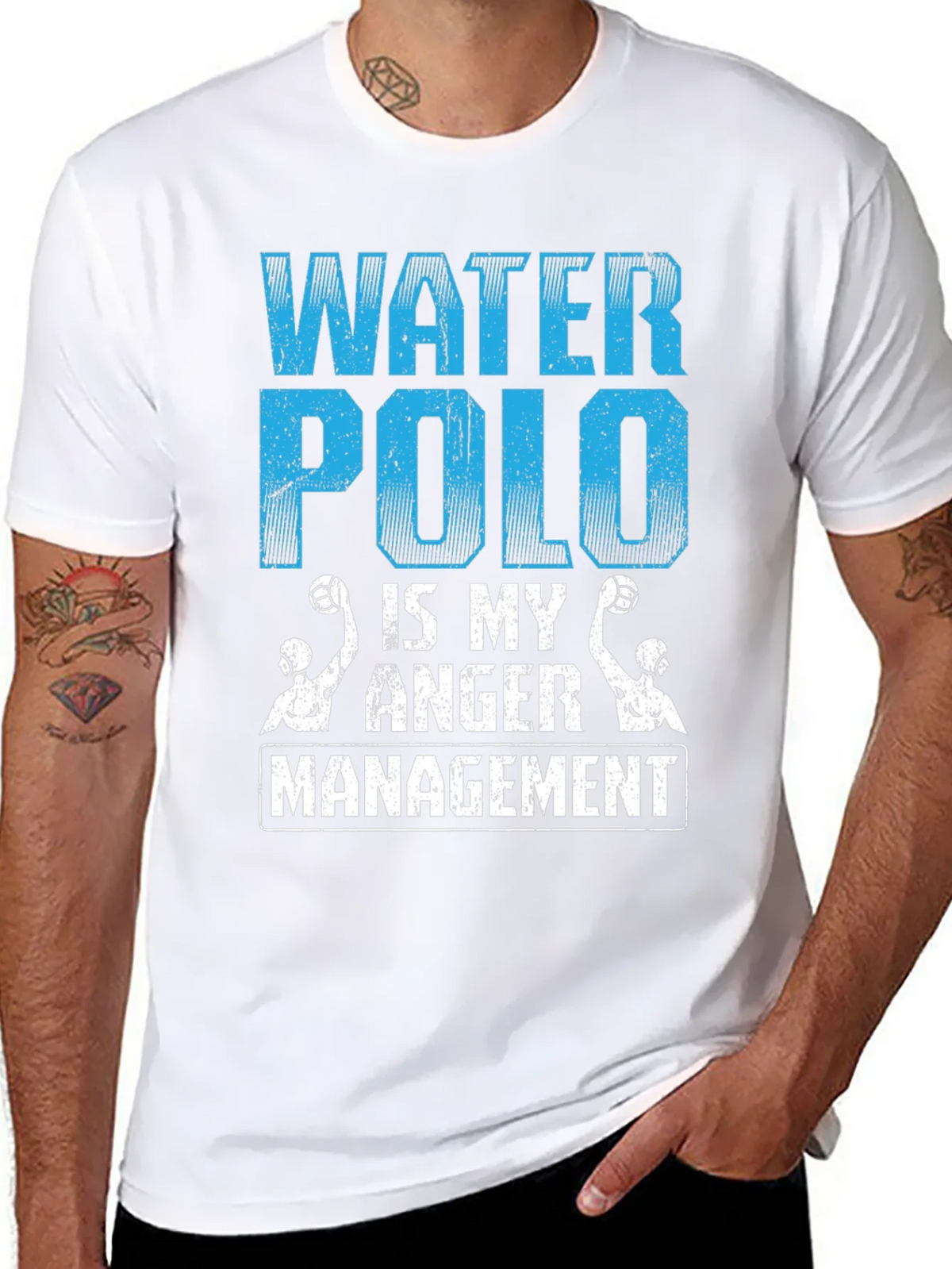 Water Polo Anger Management T-Shirt product image 7