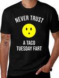 Never Trust a Taco Tuesday Fart Graphic T-Shirt product image 1