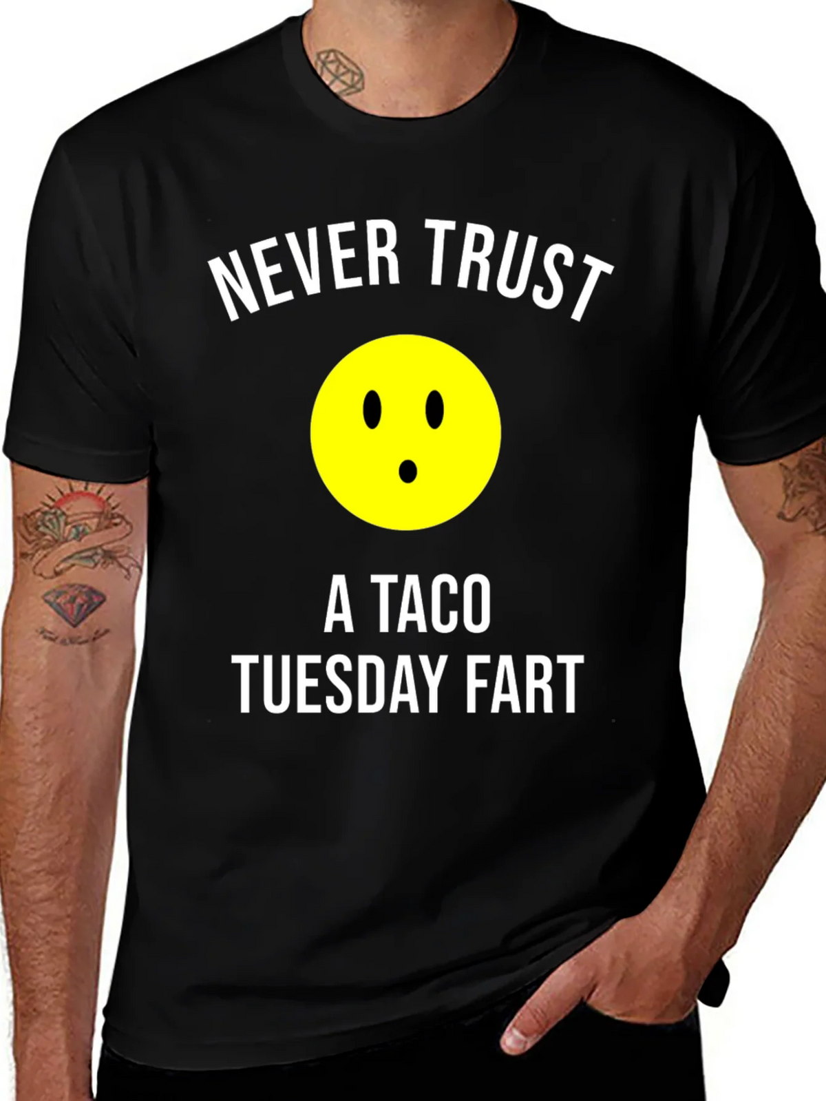 Never Trust a Taco Tuesday Fart Graphic T-Shirt product image 1