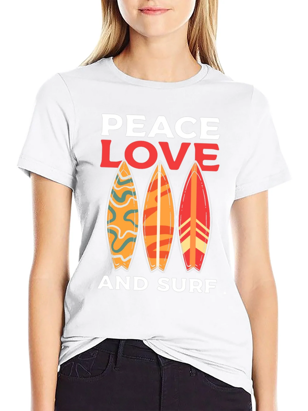 Peace Love Surf Graphic Tee - Unisex product image 8