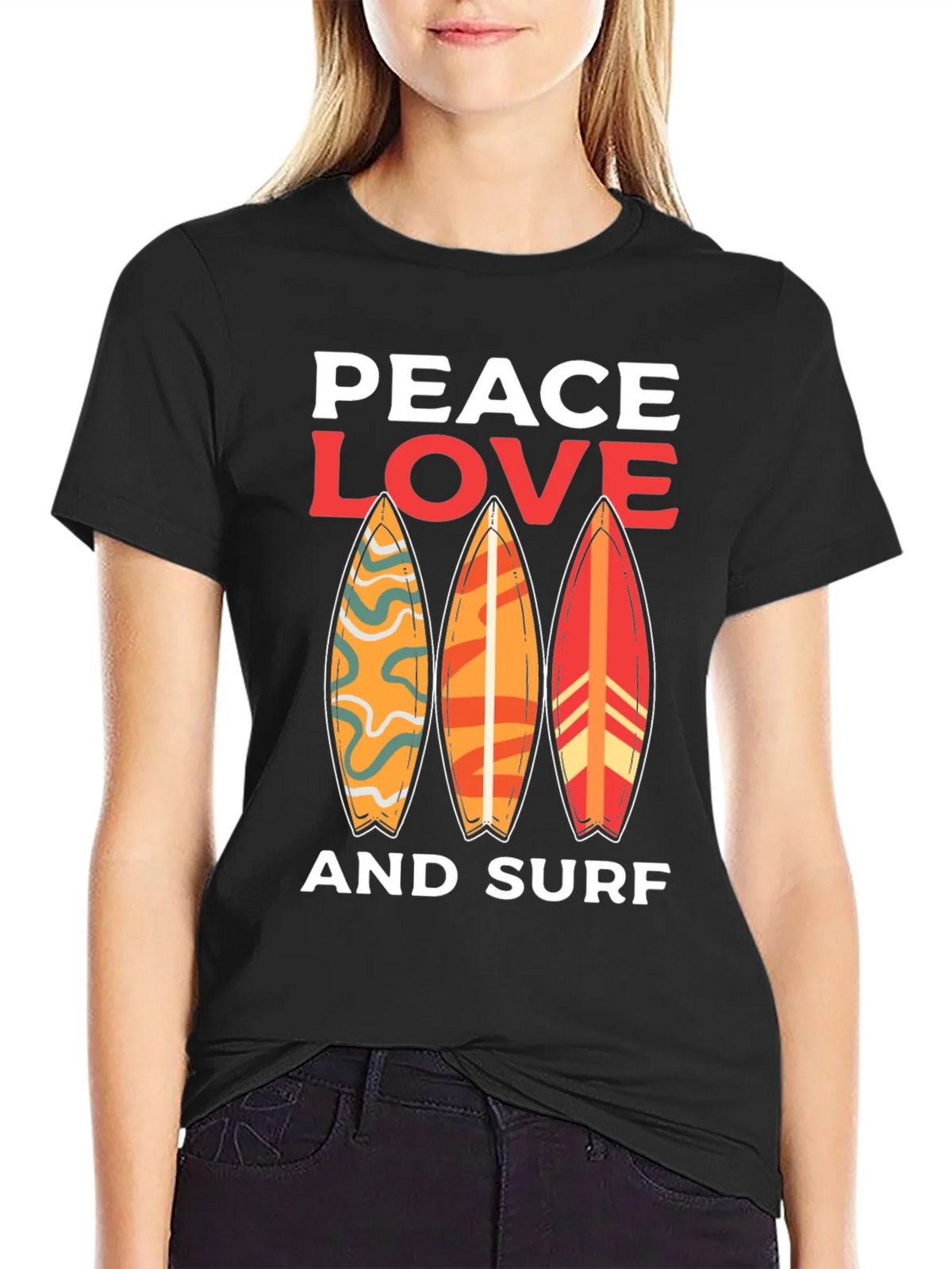 Peace Love Surf Graphic Tee - Unisex product image 2