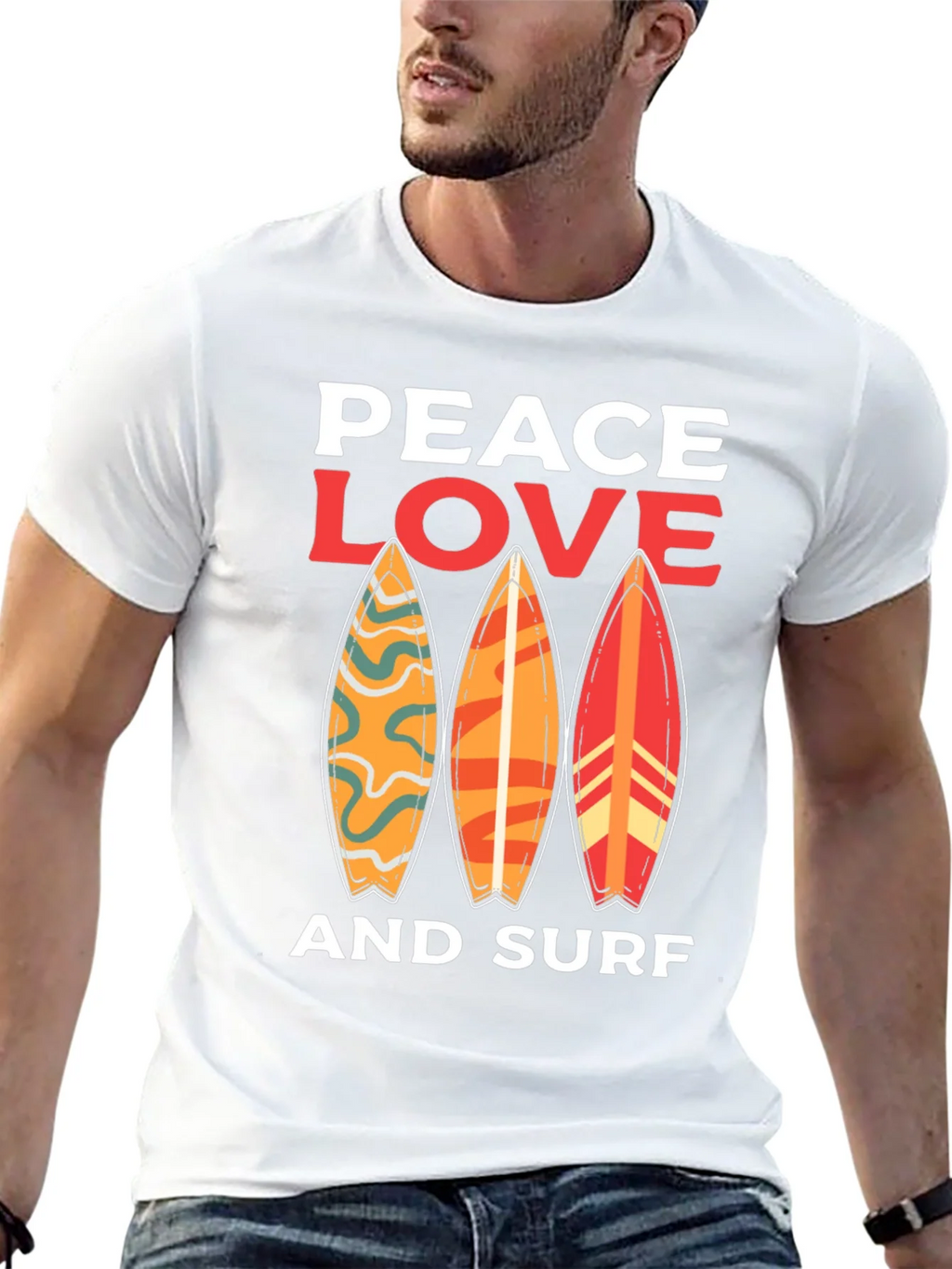 Peace Love Surf Graphic Tee - Unisex product image 12