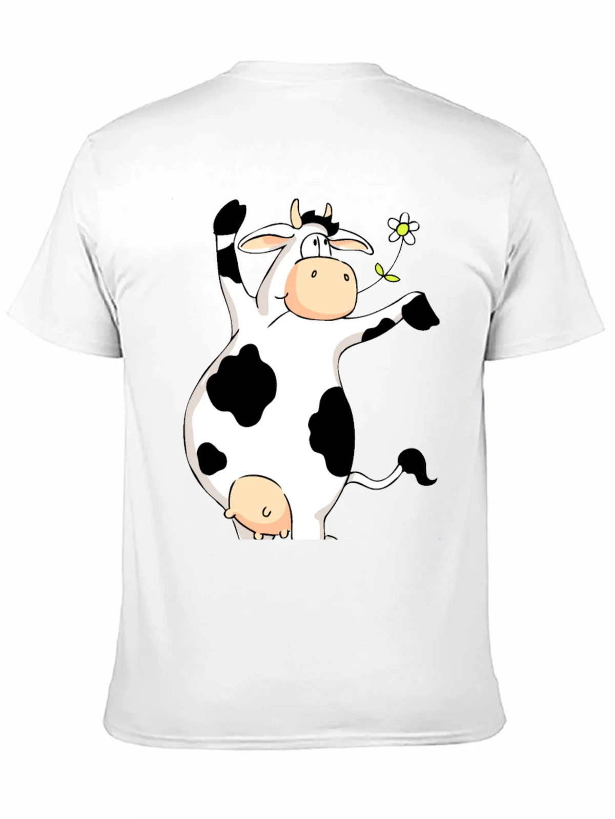 Funny Cow Graphic Print Black T-Shirt product image 8