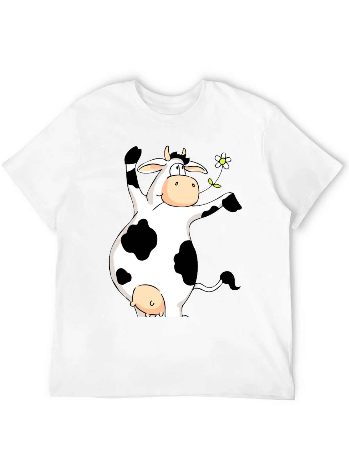 Funny Cow Graphic Print Black T-Shirt product image 9
