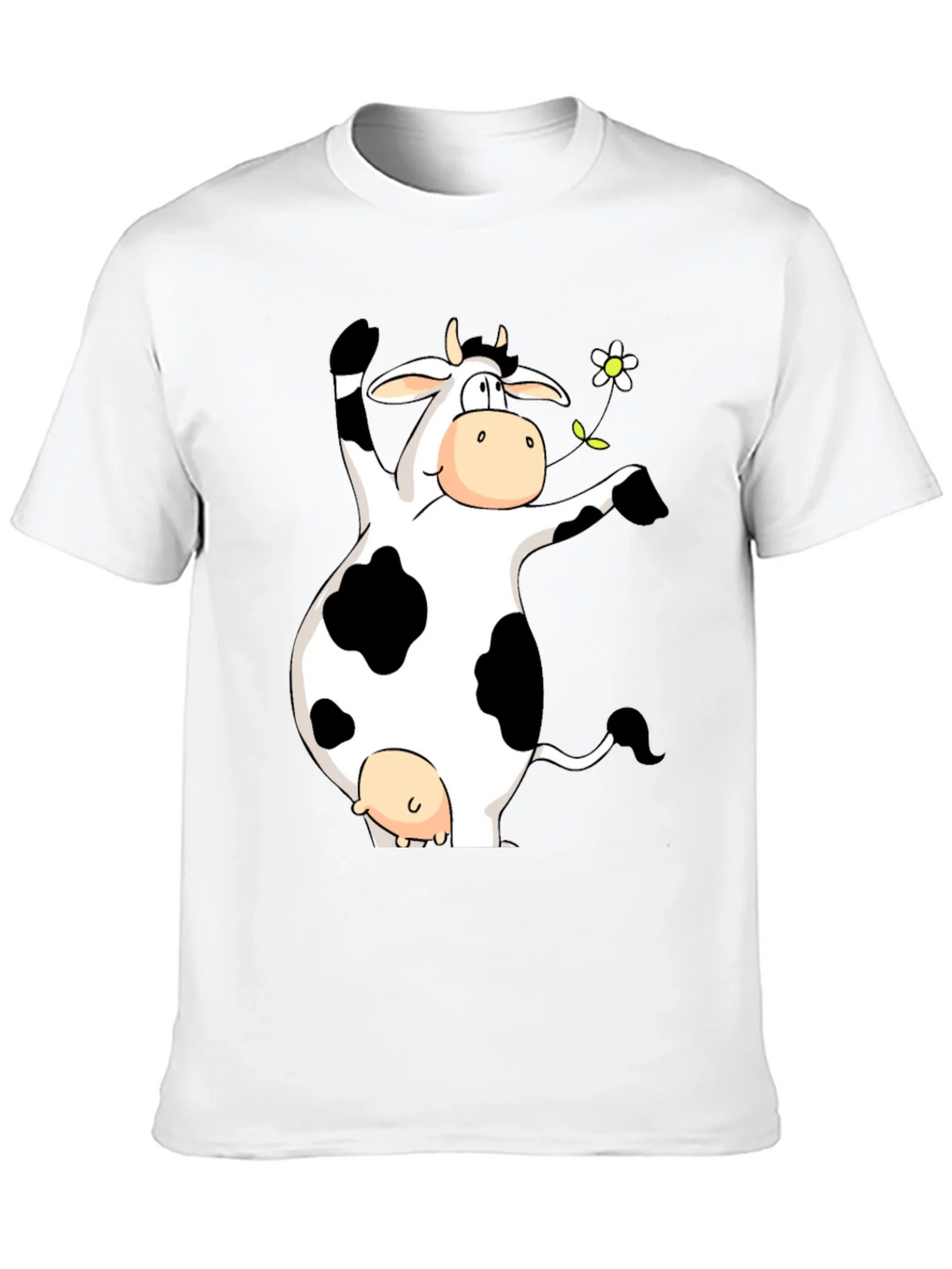 Funny Cow Graphic Print Black T-Shirt product image 7