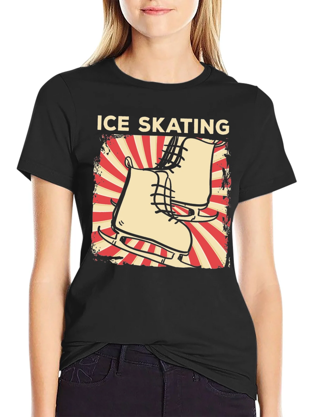 Ice Skating Graphic Tee - Retro Design product image 2