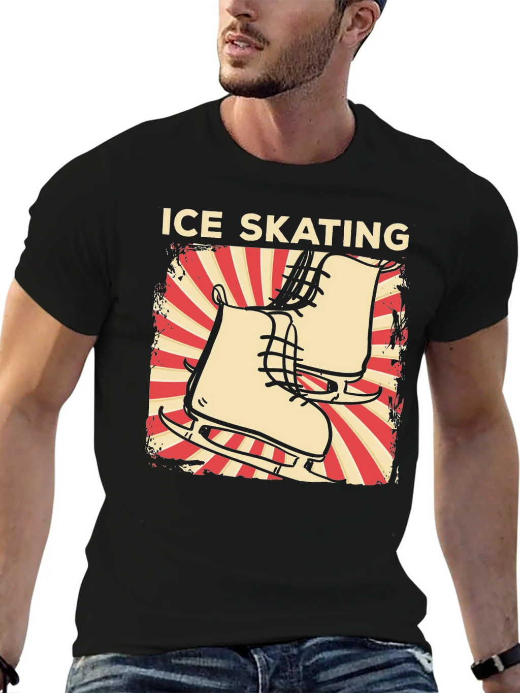 Ice Skating Graphic Tee - Retro Design product image 6