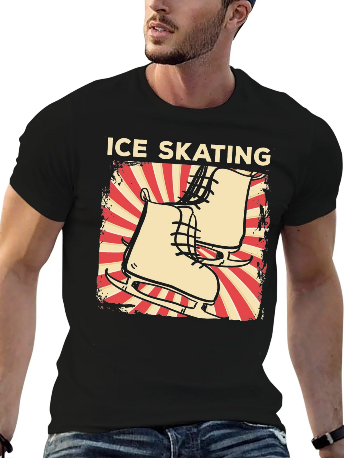 Ice Skating Graphic Tee - Retro Design product image 6