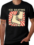 Ice Skating Graphic Tee - Retro Design product image 1