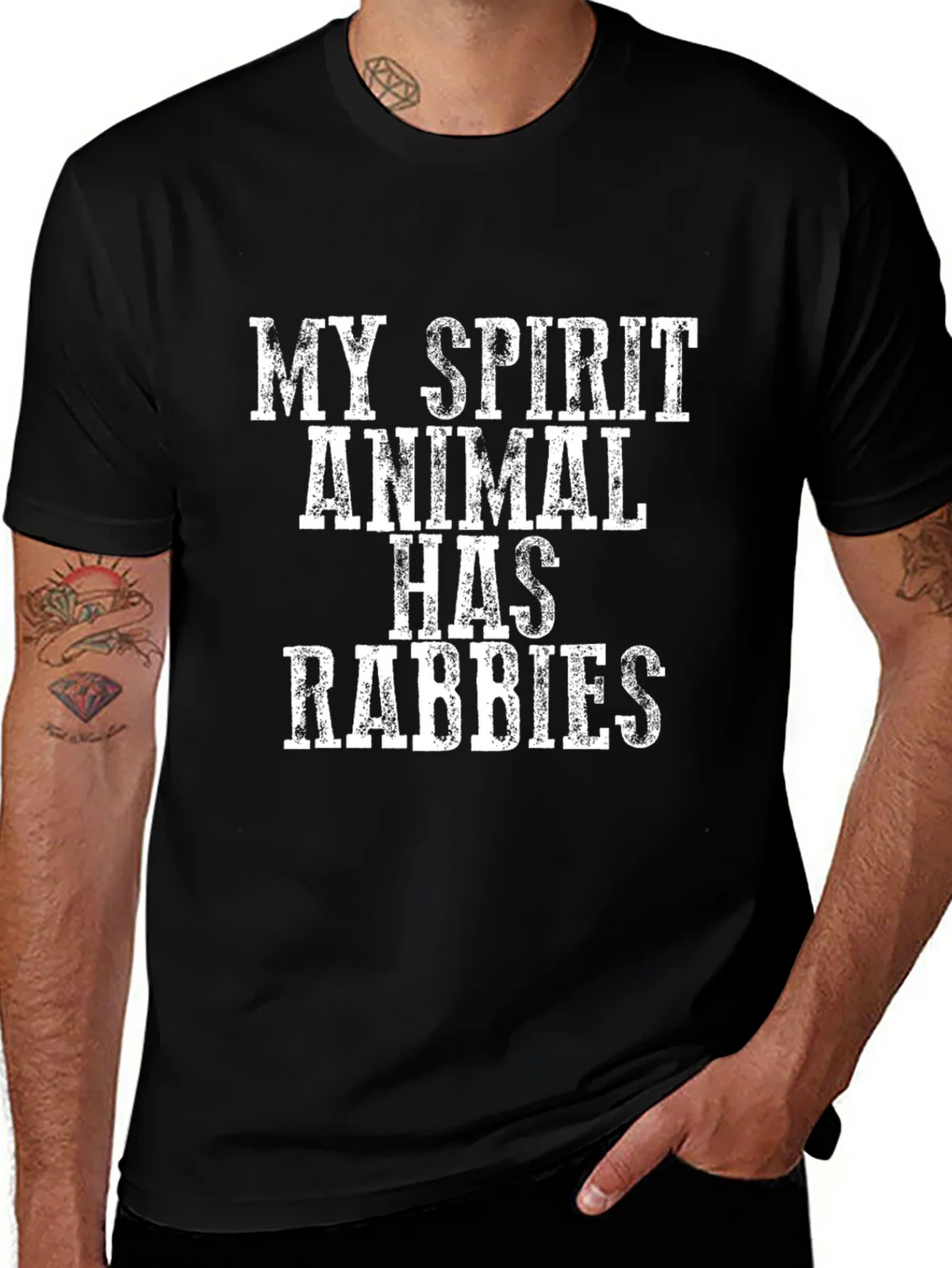 My Spirit Animal Has Rabies Graphic Tee product image 1