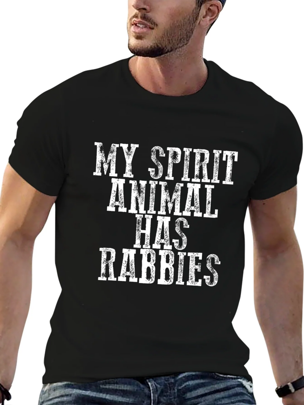 My Spirit Animal Has Rabies Graphic Tee product image 6