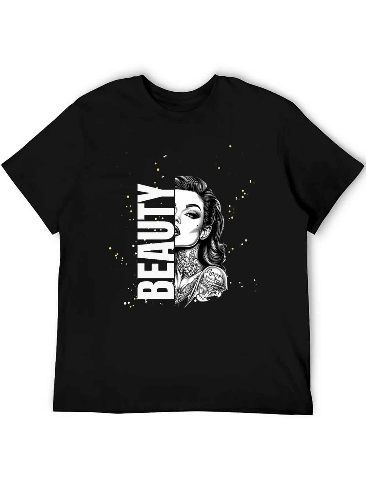 Beauty Tattoo Graphic T-Shirt - Trendy Tee product image 5