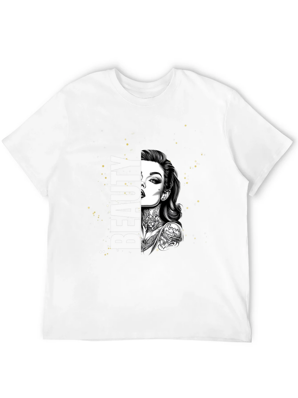 Beauty Tattoo Graphic T-Shirt - Trendy Tee product image 11