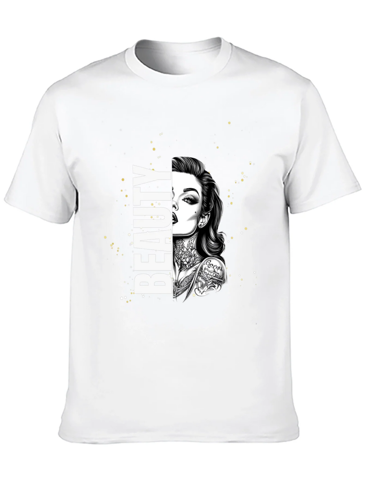 Beauty Tattoo Graphic T-Shirt - Trendy Tee product image 9