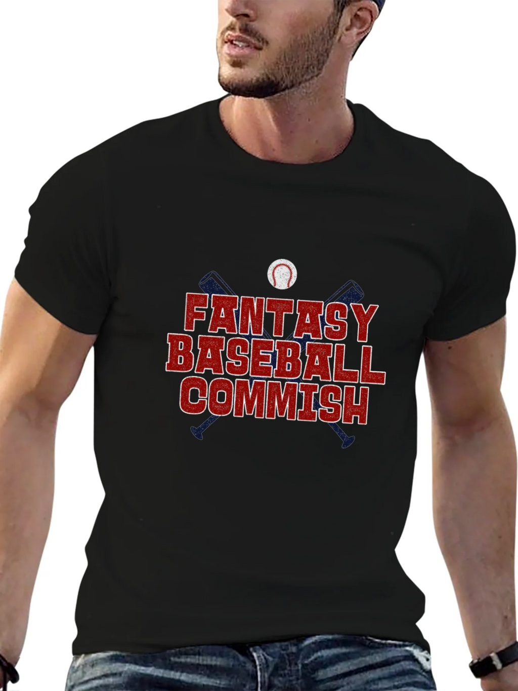 Fantasy Baseball Commish Graphic Tee product image 6
