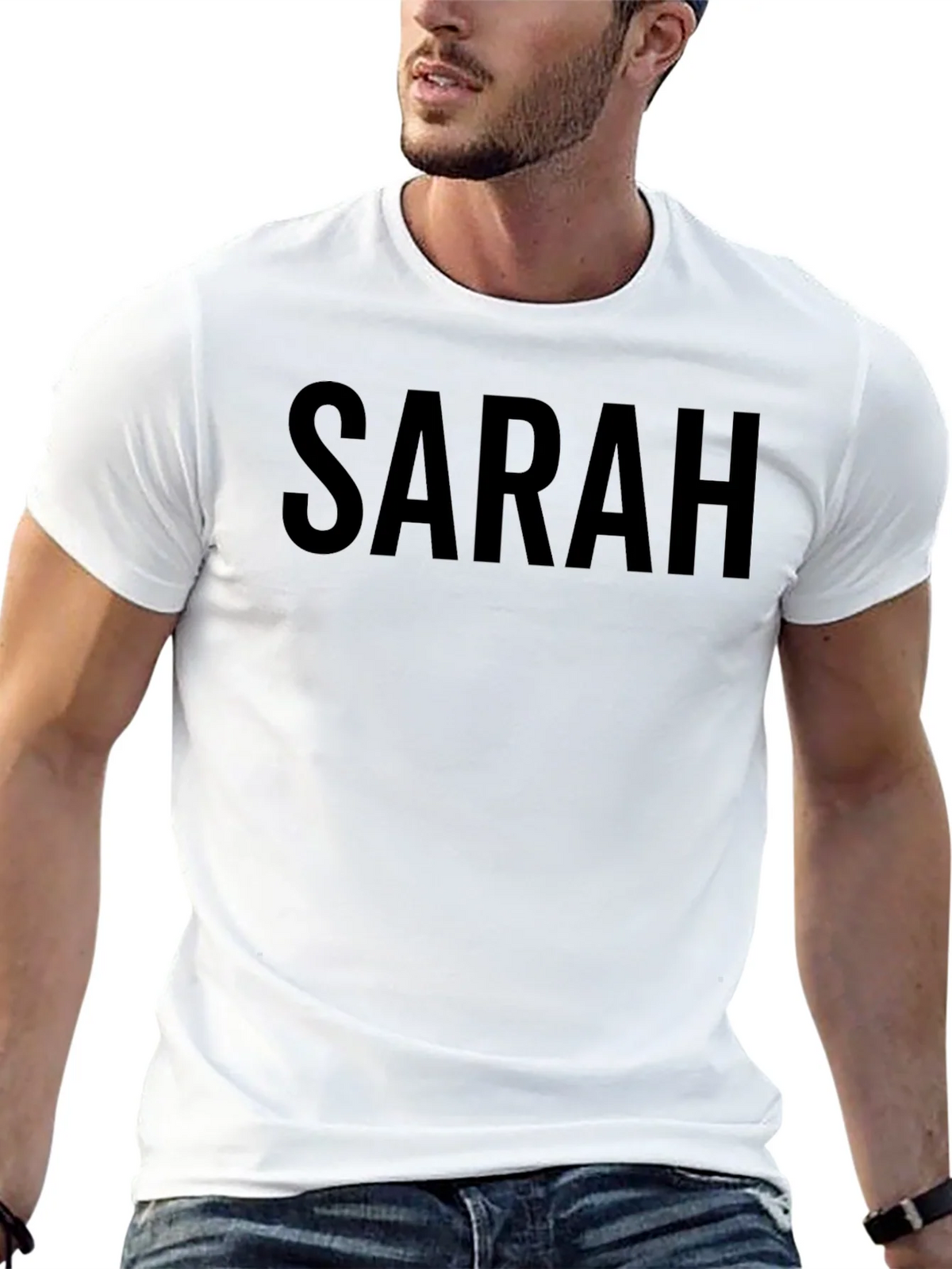 SARAH Bold Text Tee - Casual Style product image 11