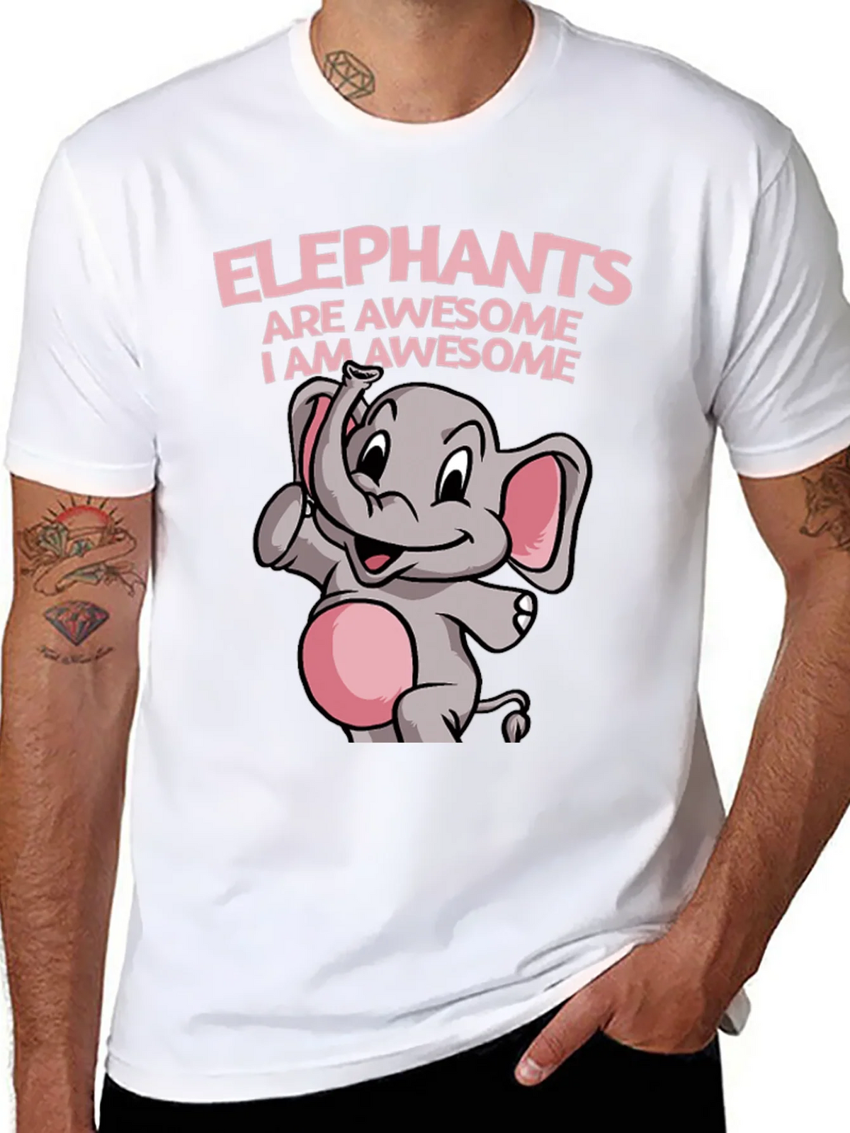 Elephant Awesome Graphic Tee Shirt product image 6
