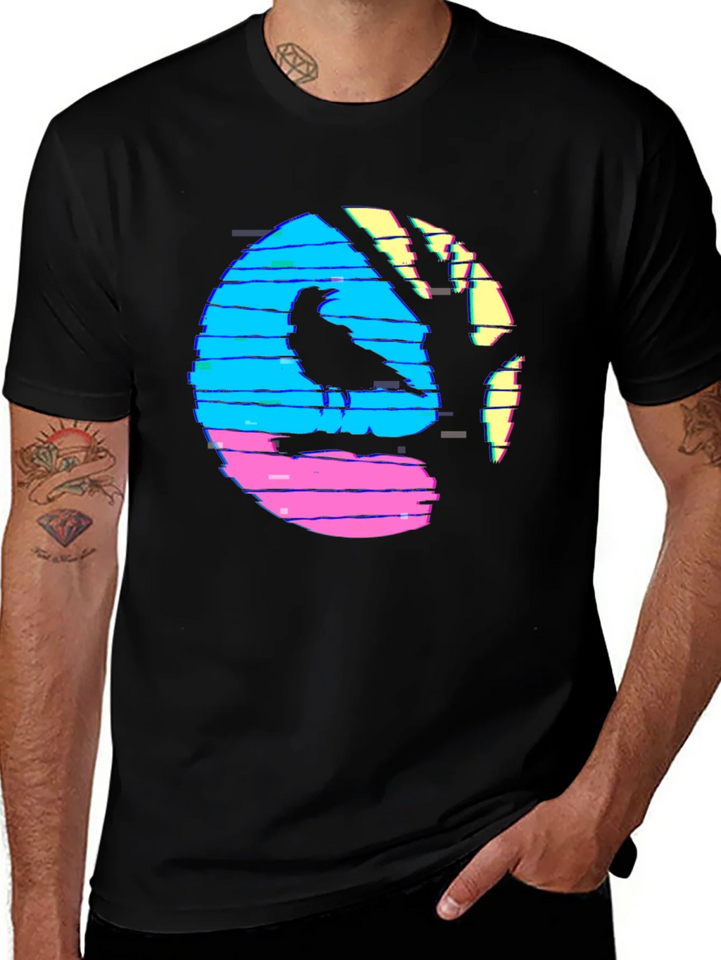 Retro Crow Graphic Tee product image 1