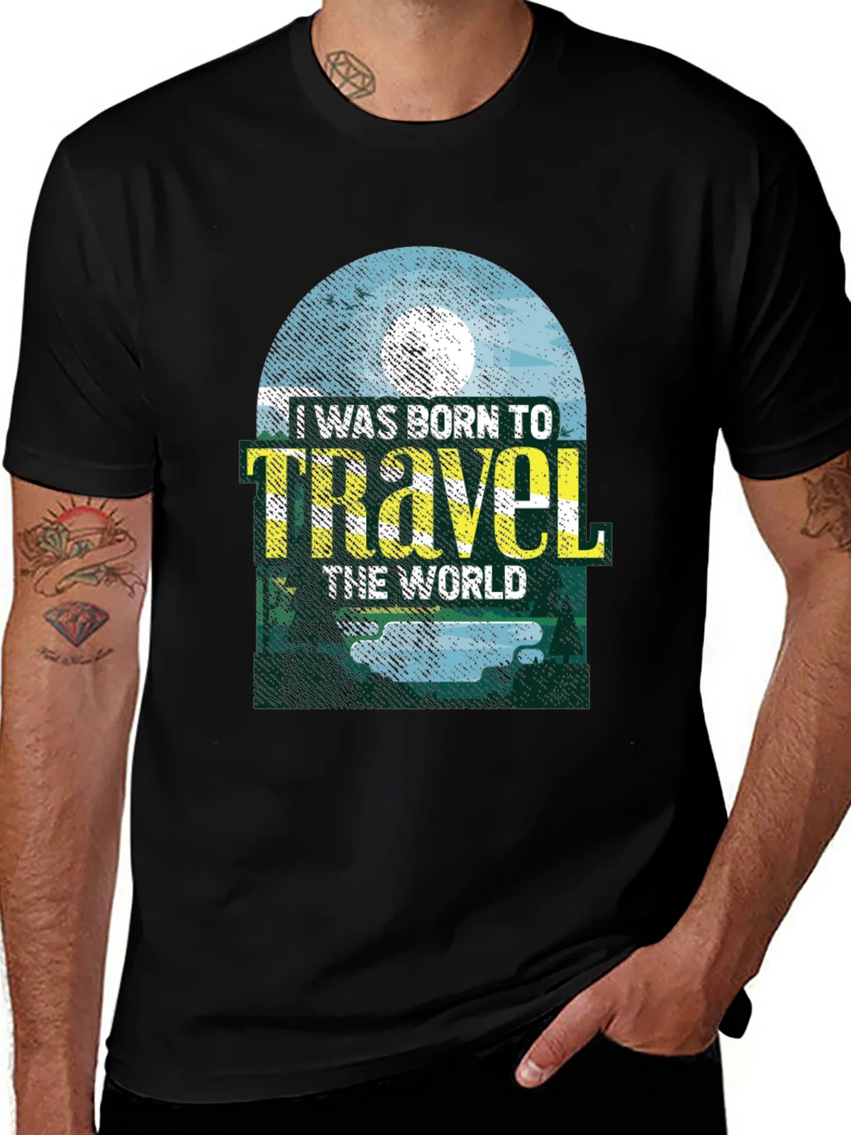 Born to Travel Graphic Tee - Black product image 1