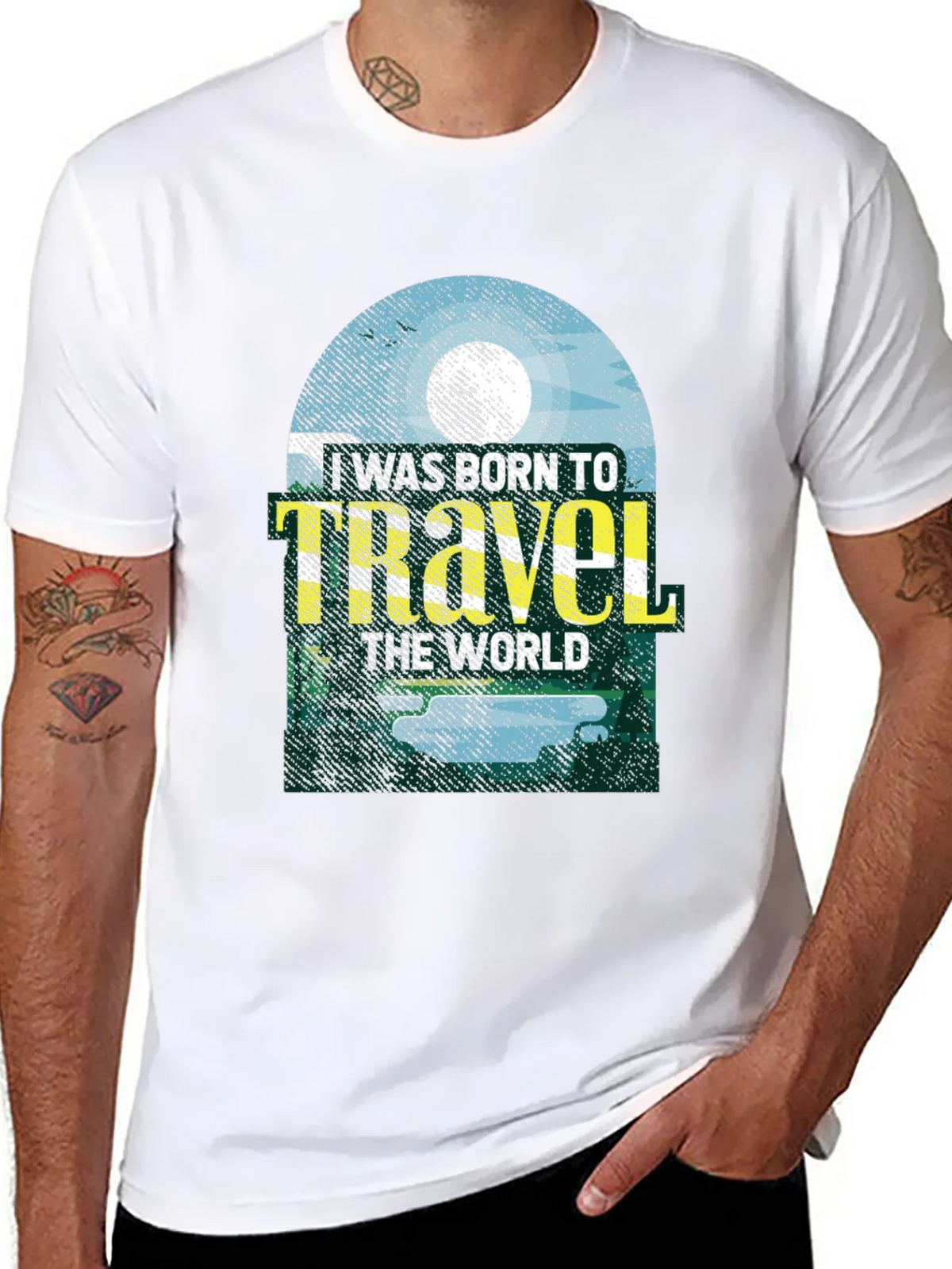 Born to Travel Graphic Tee - Black product image 7