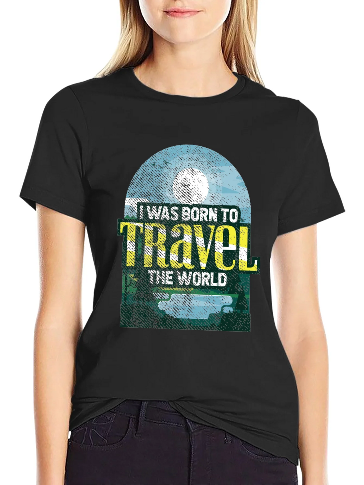Born to Travel Graphic Tee - Black product image 2