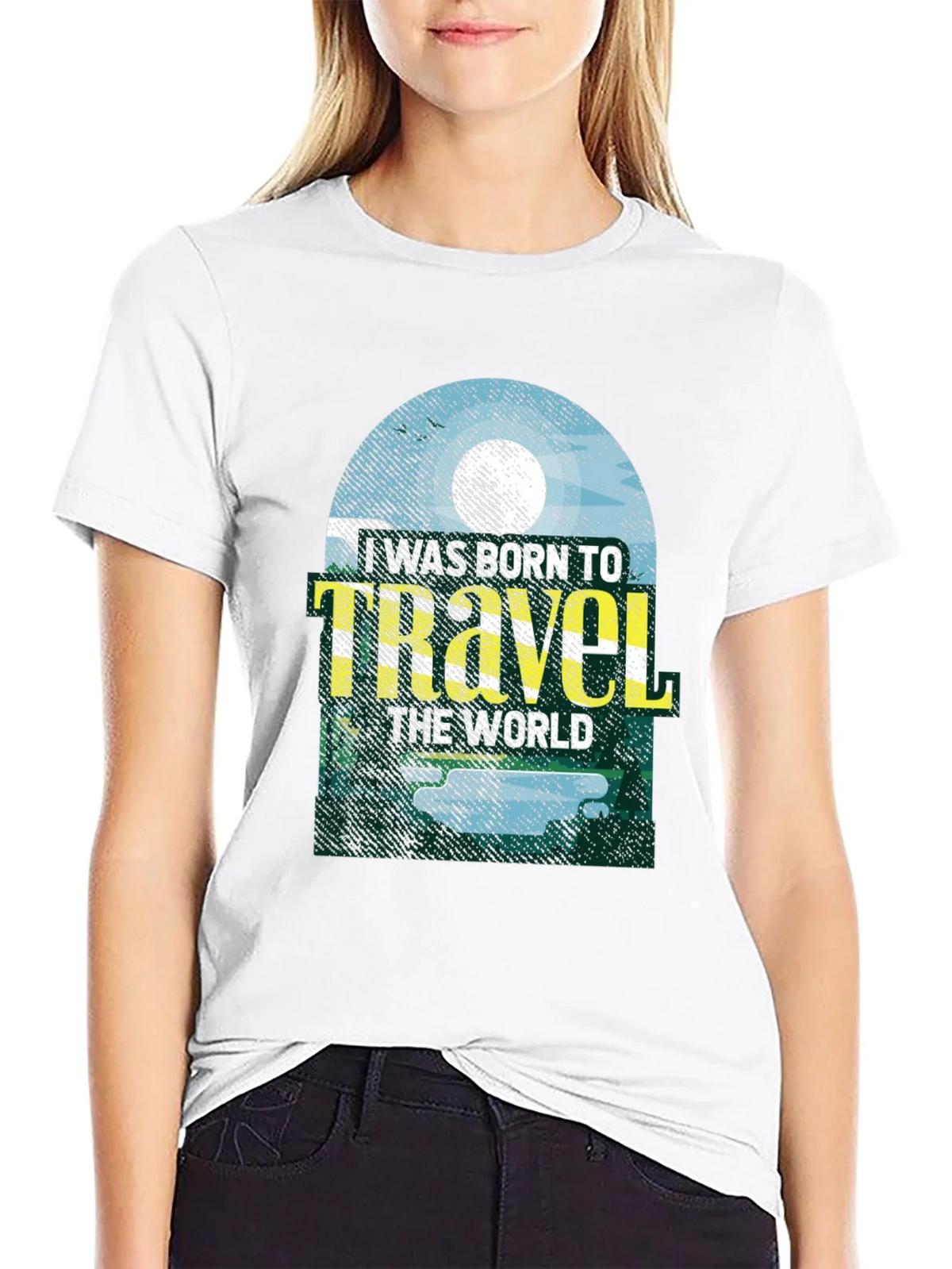 Born to Travel Graphic Tee - Black product image 8
