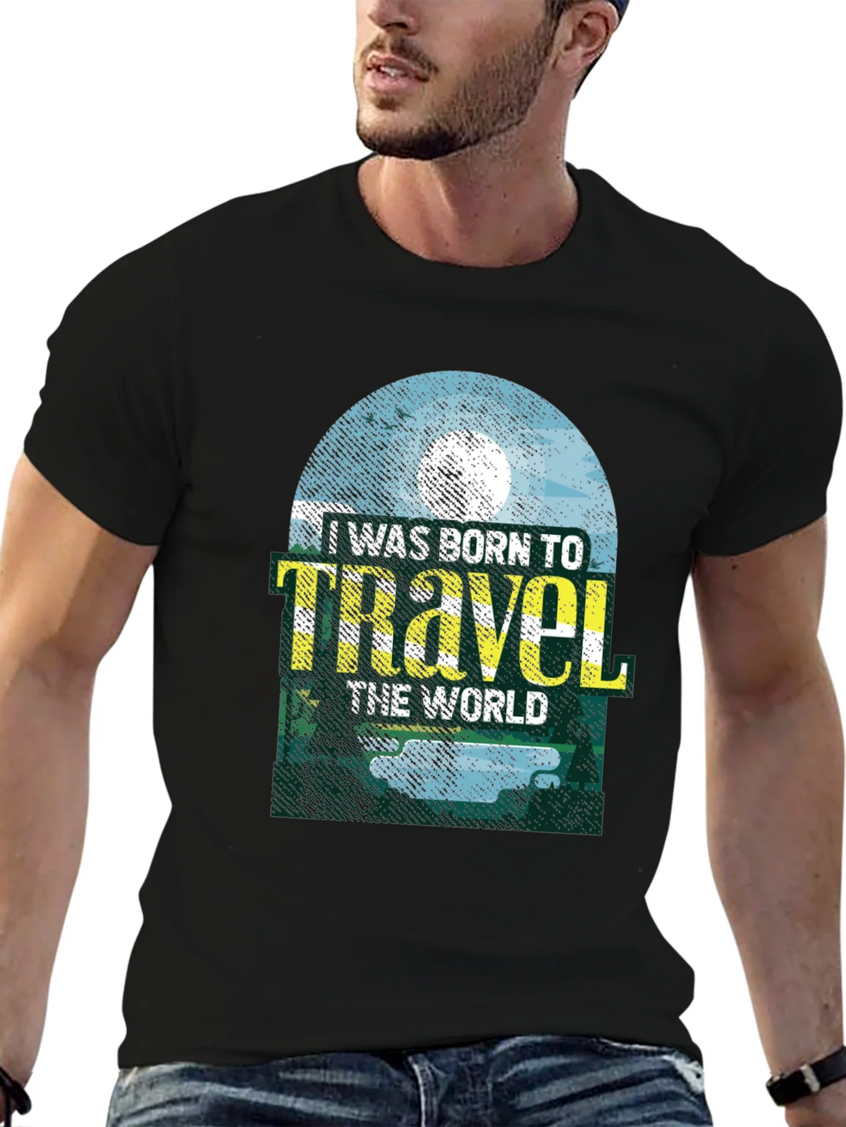 Born to Travel Graphic Tee - Black product image 6