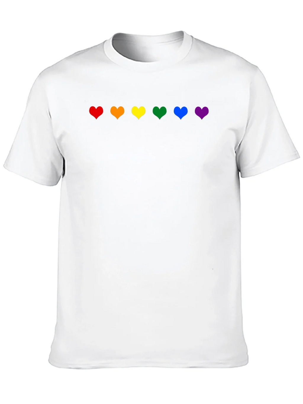 Rainbow Hearts Pride T-Shirt - Black product image 9